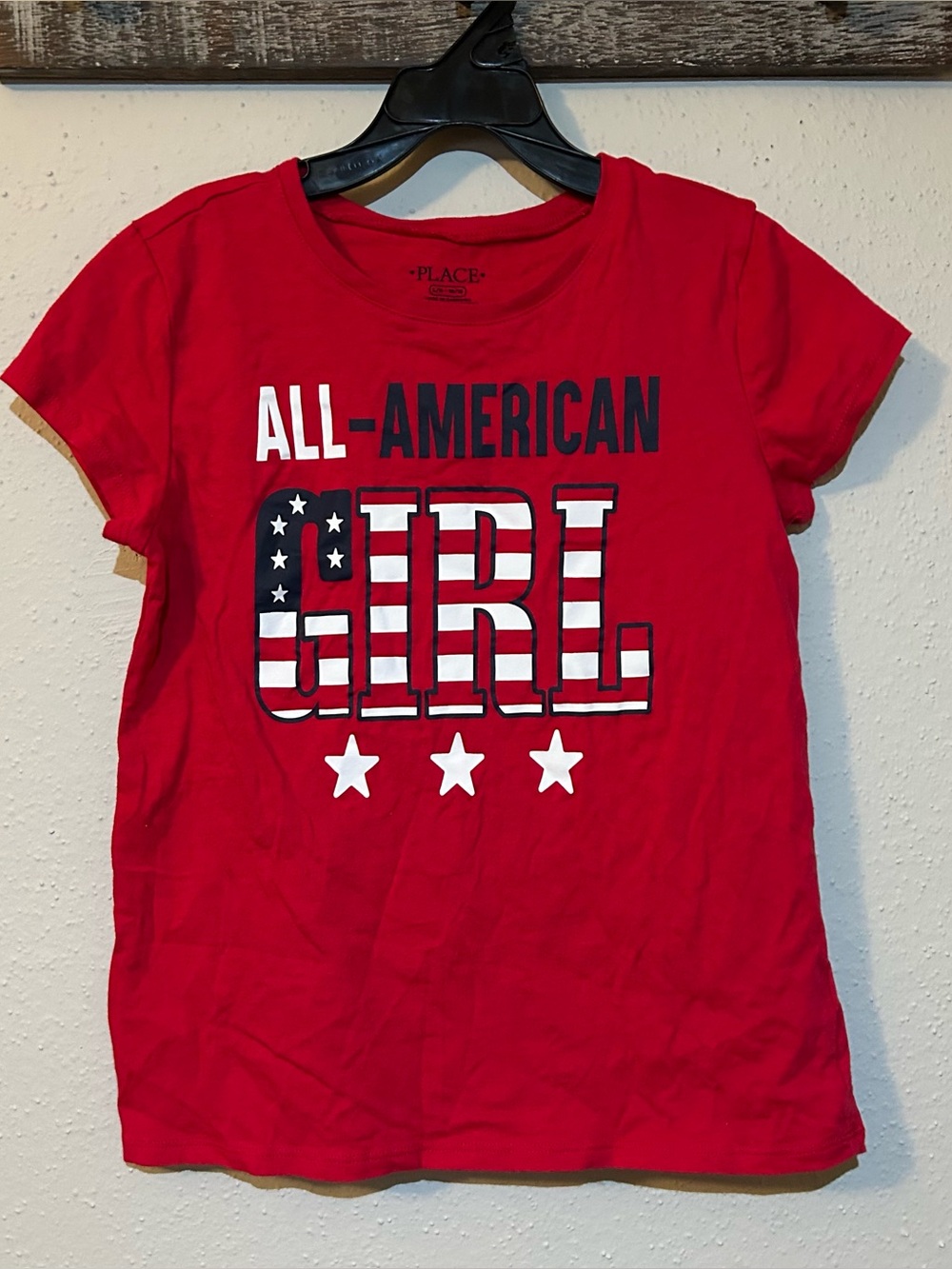 The Children's Place Girls "All-American Girl" Graphic Tee US Size L (10/12)